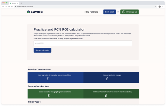 Suvera ROI Calculator